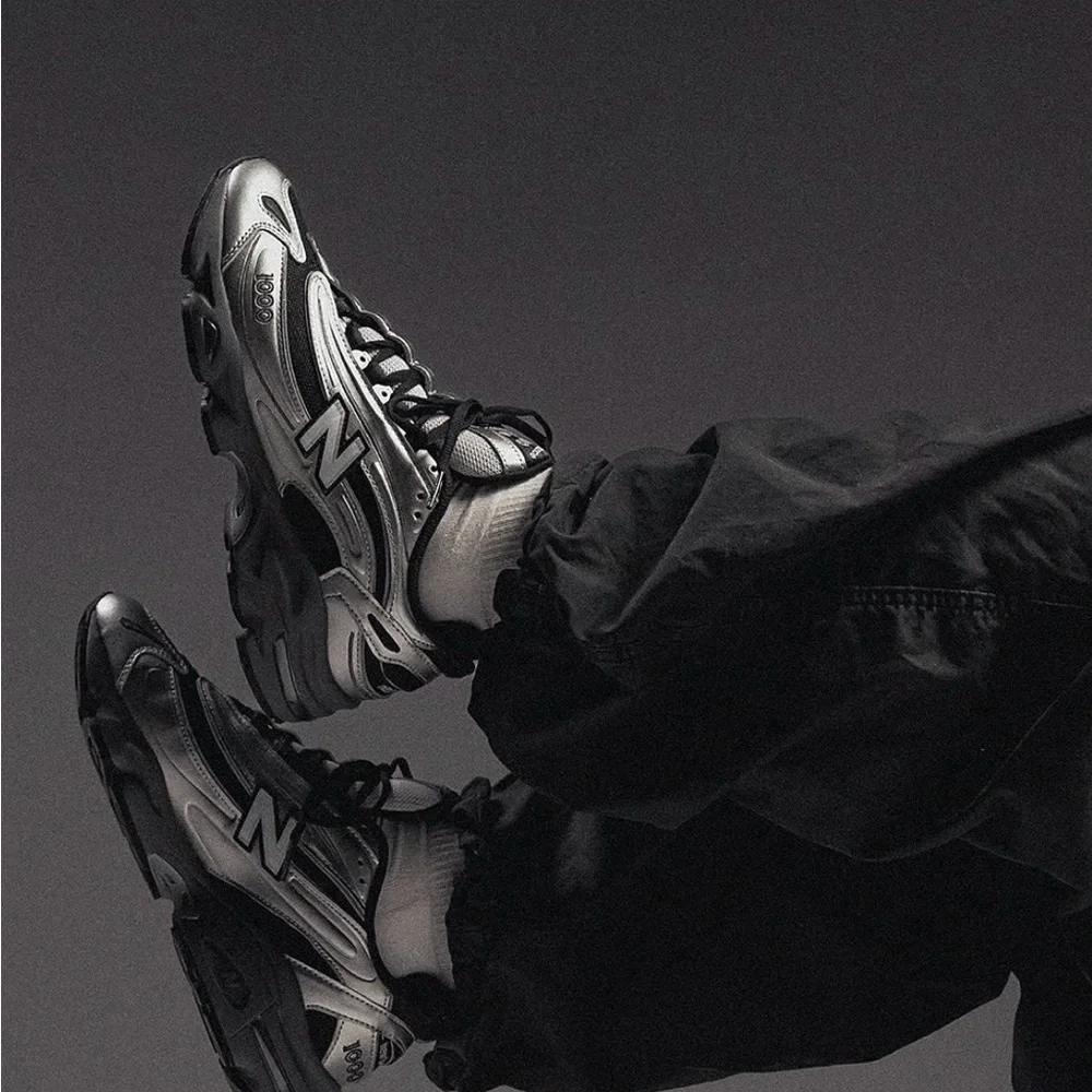 New Balance 1000 🔥 NB Black Silver Metallic Gray M1000EGR U052036 8 10 11.5 NEW - Picture 4 of 10